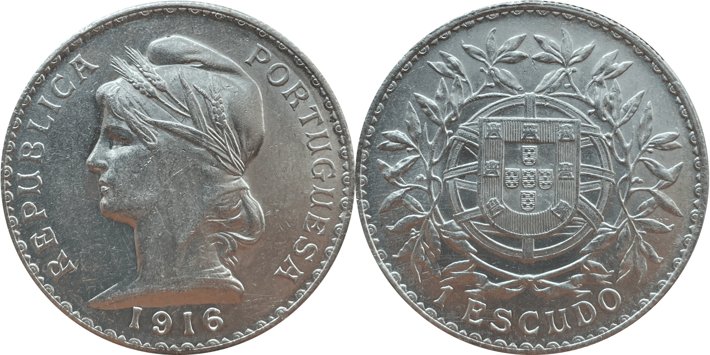 1 Escudo Portugués 1916 - Portugal