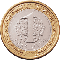 1 Lira Turca Moderna - Turquía