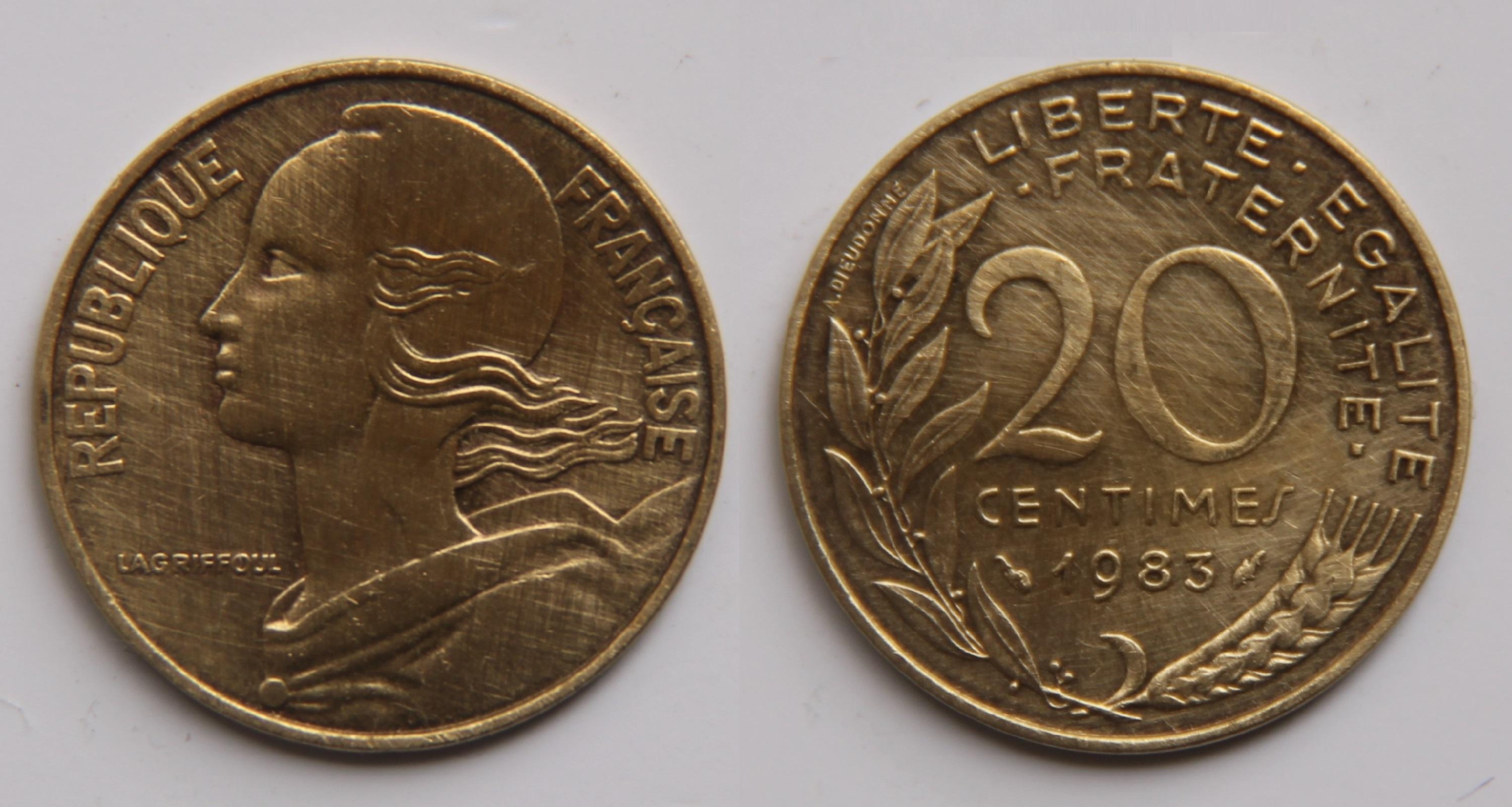 20 Céntimos Marianne - Francia