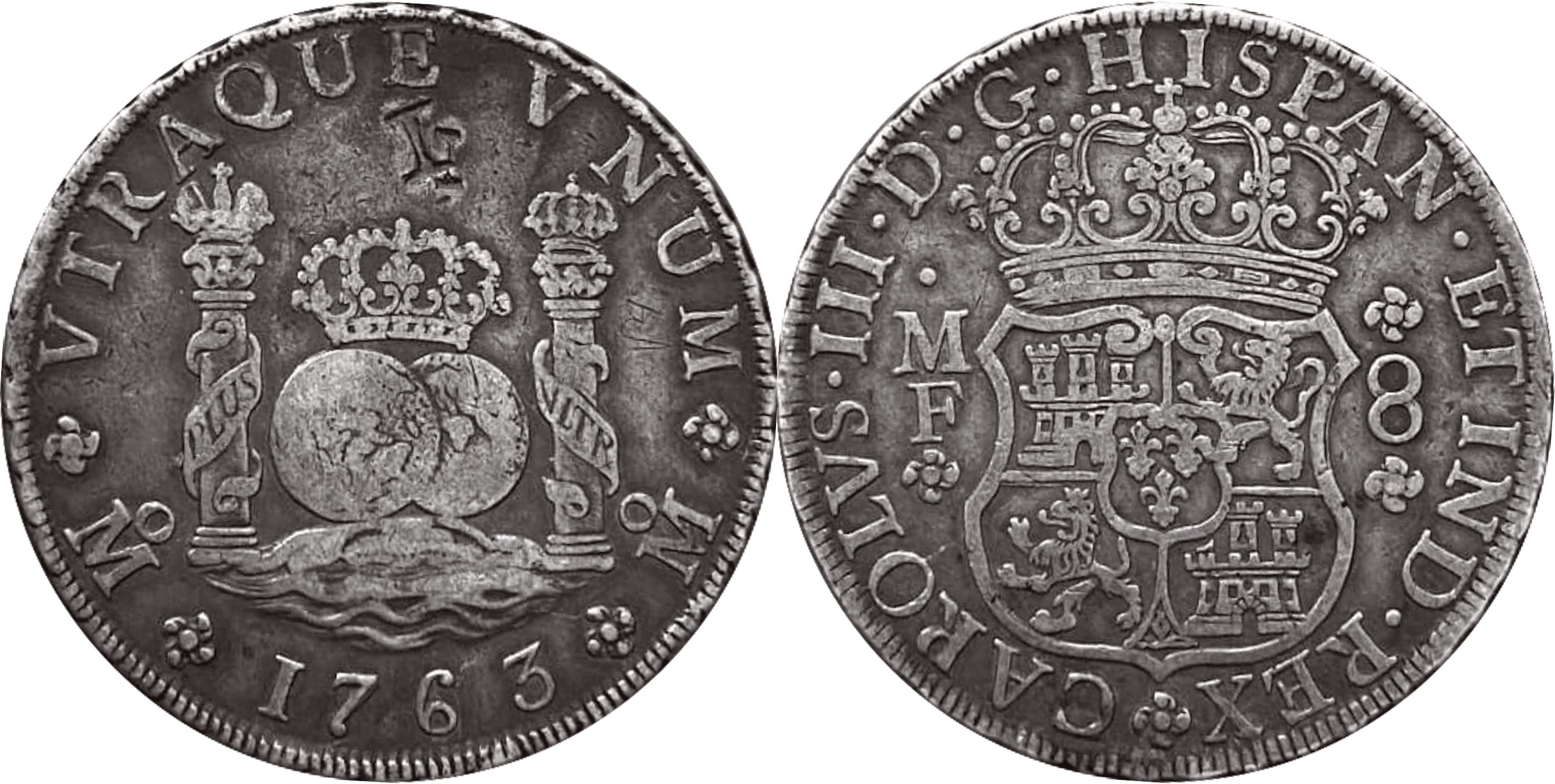 8 Reales Carlos III 1763 - España/México