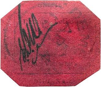 Magenta de 1 centavo de la Guayana Británica
